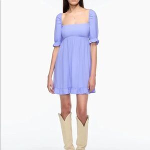 Wilfred Aritzia Moorland Puff Sleeve Dress Cottage Babydoll Milkmaid Western Y2K